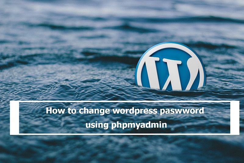 reset wordpress password using phpmyadmin
